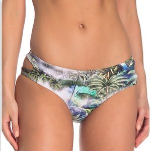 THE BIKINI LAB CUT OUT HIPSTER BIKINI SWIM BOTTOM